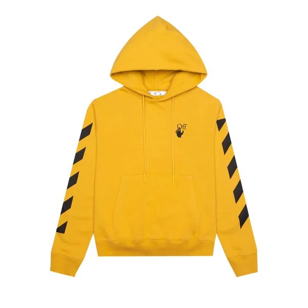 Узкая худи Off-White Diag Convention, цвет Охра желтый/коричневый