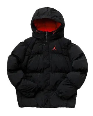 Мужская куртка-пуховик Jordan Black/Fire Red Essential (DQ7348 010)
