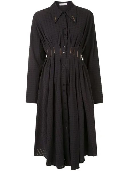 Palmer//Harding платье-рубашка Escen длины миди с вышивкой