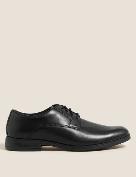 Кожаные туфли дерби Airflex Marks & Spencer, черный