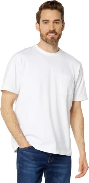 Безусадочная футболка Carefree с карманом и коротким рукавом L.L.Bean, белый