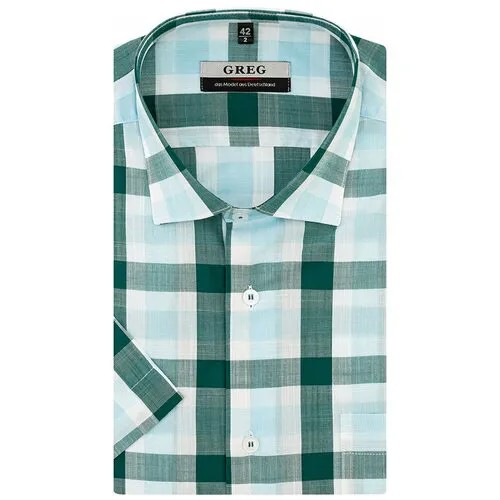 Рубашка GREG, размер 174-184/46, зеленый