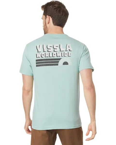 Футболка VISSLA Speed Wobble Organic Pocket Short Sleeve Tee, цвет Jade