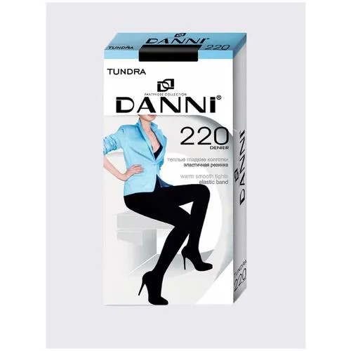 Колготки женские DANNI / Колготки утепленные Tundra 220 / цвет чёрный / размер 5