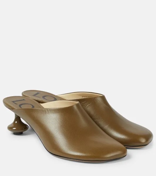 Игрушечные кожаные мюли Loewe, зеленый