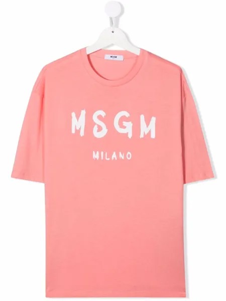 MSGM Kids футболка с логотипом