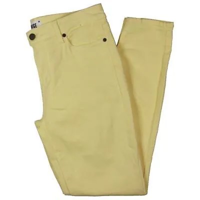 Женские желтые джинсы скинни Paige Verdugo из денима с низкой посадкой до щиколотки 27 BHFO 6919