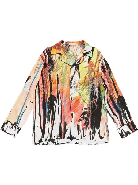 Christopher Kane рубашка Mindscape с длинными рукавами