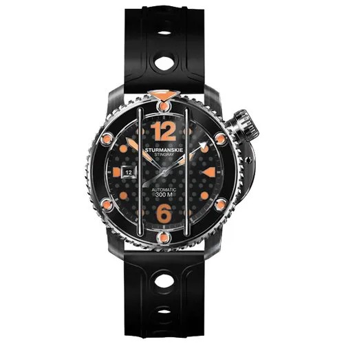 Наручные часы Штурманские NH35/1825896, оранжевый, черный