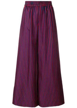 La DoubleJ striped flared trousers