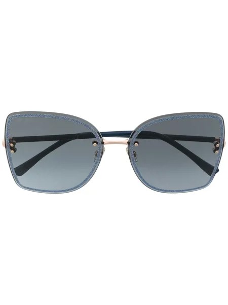 Jimmy Choo Eyewear солнцезащитные очки Leti в массивной оправе