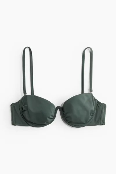 Лиф бикини без подкладок H&M, зеленый