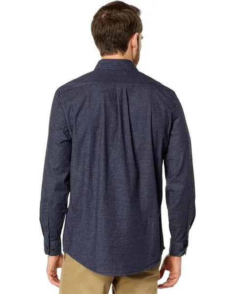Рубашка U.S. POLO ASSN. Long Sleeve Chambray Denim Woven Shirt, темно-синий