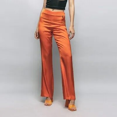 Женские брюки GAELLE Paris GBDM17637 Orange Satin E2023