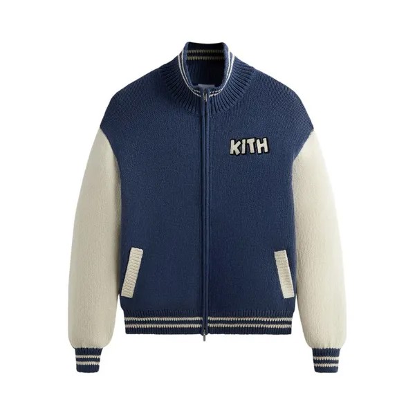 Свитер Kith For Mickey & Friends Wyona Full Zip 'Heather Indigo', разноцветный