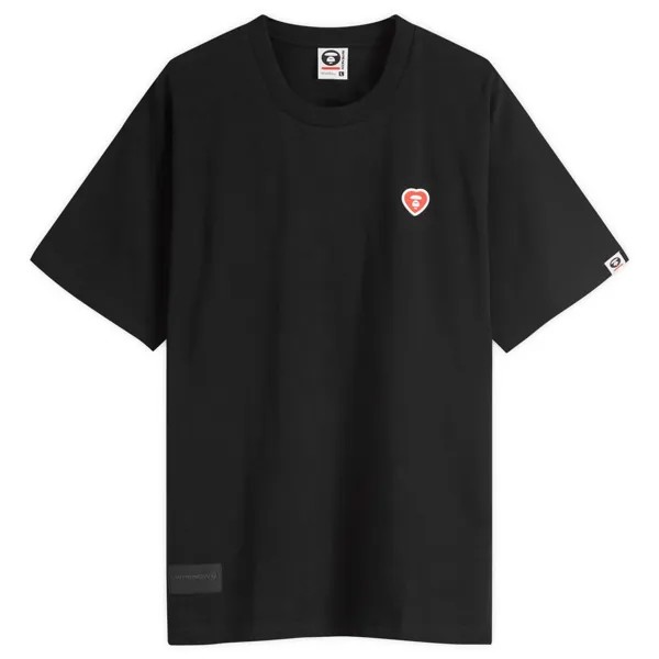 Футболка Aape Heart Logo T-Shirt, черный