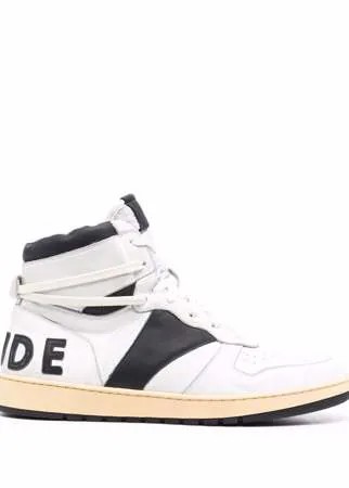 Rhude высокие кеды с логотипом