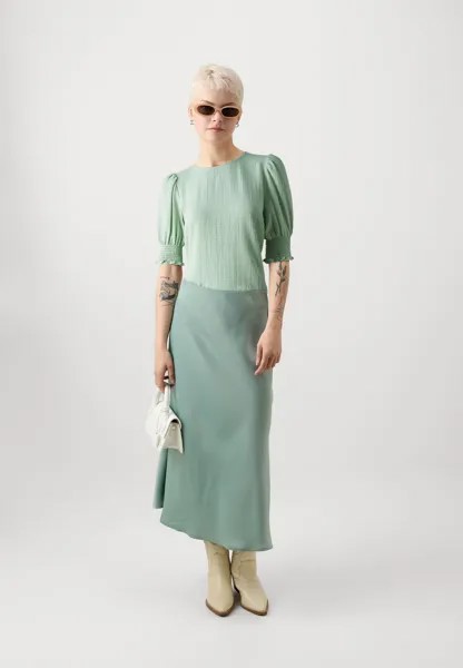 Блузка Vmnina Vero Moda, дымчато-зеленый