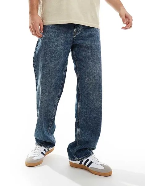 Jack & Jones – Eddie – синие потертые джинсы