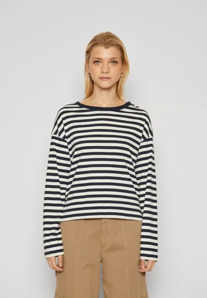 Футболка с длинными рукавами Crewneck Striped Marc O'Polo DENIM, цвет multi/navy teal