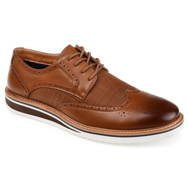 Мужские оксфорды Warrick Wide Wing Tip Vance Co., коричневый