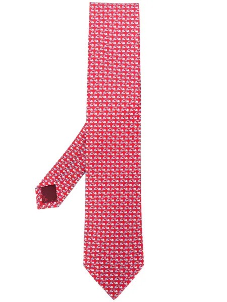Salvatore Ferragamo галстук с монограммой