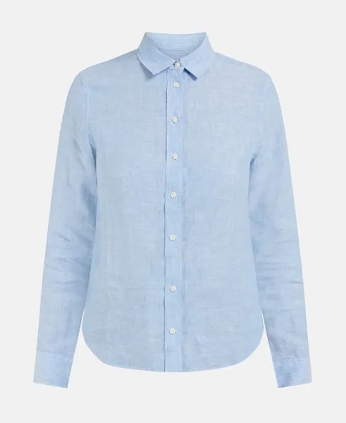 Льняная блузка Gant, лазурный синий