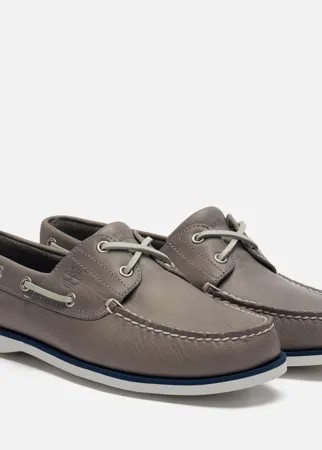 Топсайдеры мужские Timberland 2-Eye Classic Leather серые 46 EU