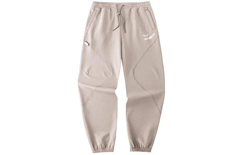 Трикотажные спортивные штаны Life Collection женские из льна серого цвета Anta