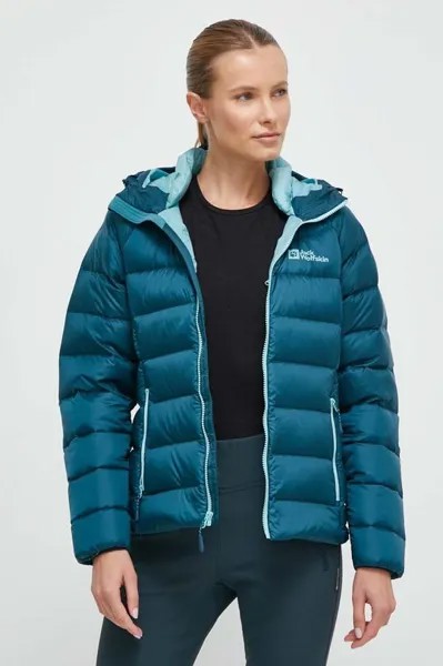 Пуховик Nebelhorn Jack Wolfskin, бирюзовый