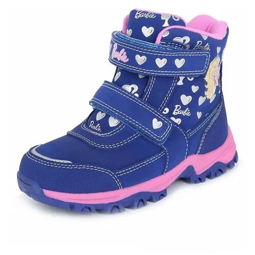 Дутые сапоги/валенки детские для девочек YL19AW-99 Barbie YL19AW-99 цвет: темно-синий размер 25