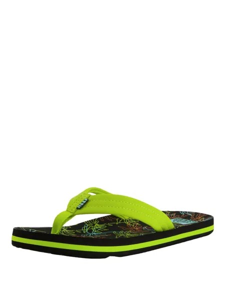 Шлепанцы REEF Kids Ahi, неоновый зеленый