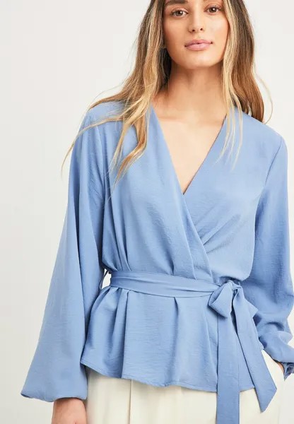 Блузка NA-KD, цвет light blue