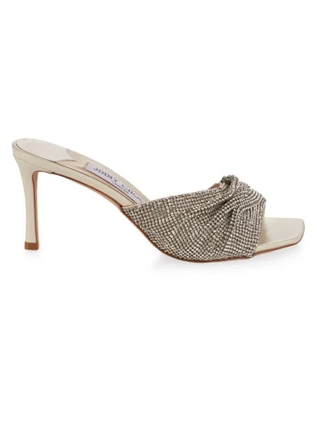Туфли без задника Naria 75 мм с кристаллами Jimmy Choo