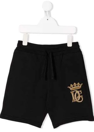 Dolce & Gabbana Kids спортивные шорты с вышивкой