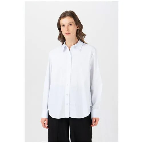 Удлиненная рубашка Ennergiia AW23-TEX04 Голубой 42