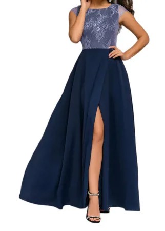 Вечернее платье женское D&M by 1001DRESS DM00952DL синее XS