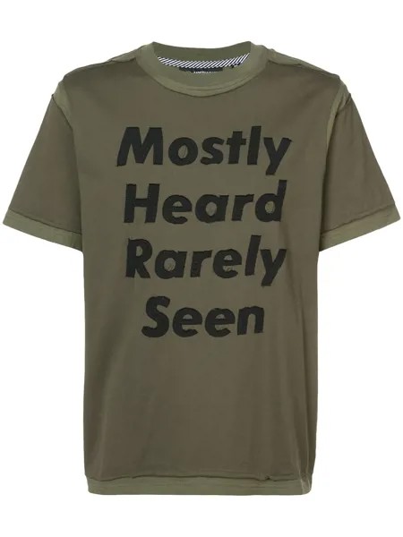 Mostly Heard Rarely Seen футболка с логотипом