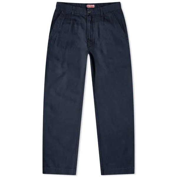 Брюки чинос Maharishi Hemp Twill Us Chino, темно-синий
