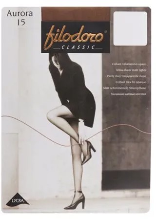 Колготки Filodoro Classic Aurora 15 den, размер 3-M, glace (коричневый)