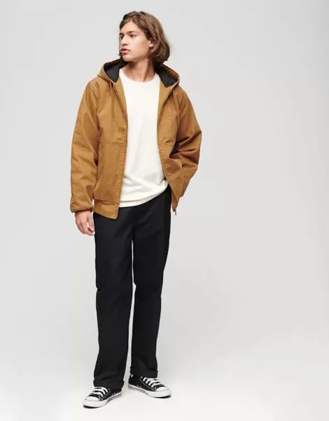 Бомбер с капюшоном Superdry Surplus цвета Denim Co Tobacco