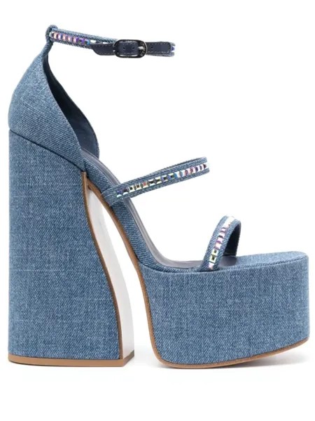 Le Silla босоножки Nikki на платформе, синий