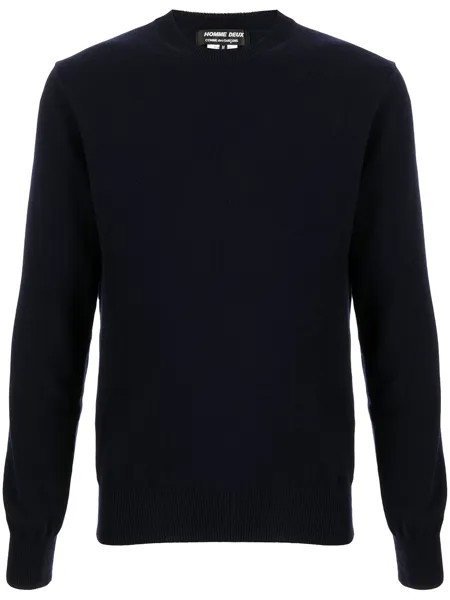 Comme Des Garçons Homme Deux шерстяной джемпер с круглым вырезом