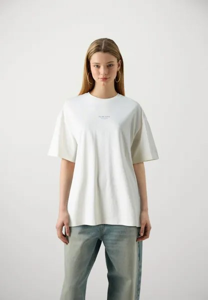 Футболка с принтом Jortuscany Tee Crew Neck Unisex Jack & Jones, сливочный