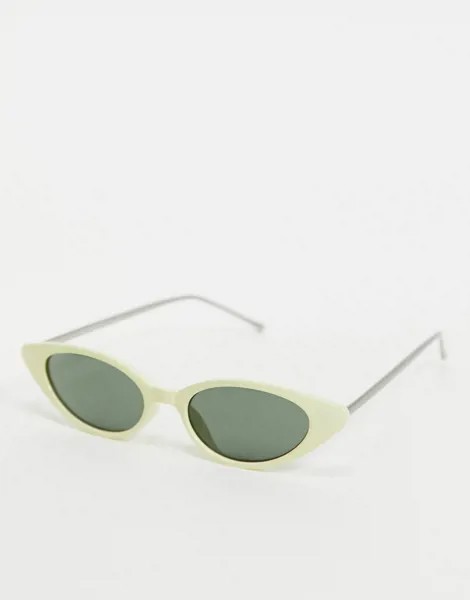 Овальные солнцезащитные очки AJ Morgan-Кремовый