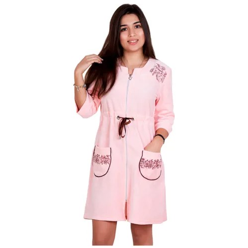 Халат  Lika Dress, размер 52, розовый
