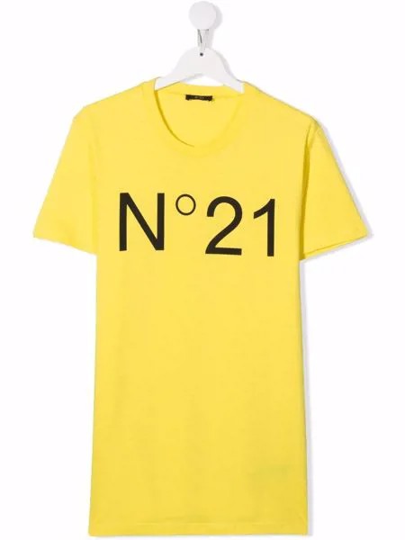 Nº21 Kids logo-print T-shirt