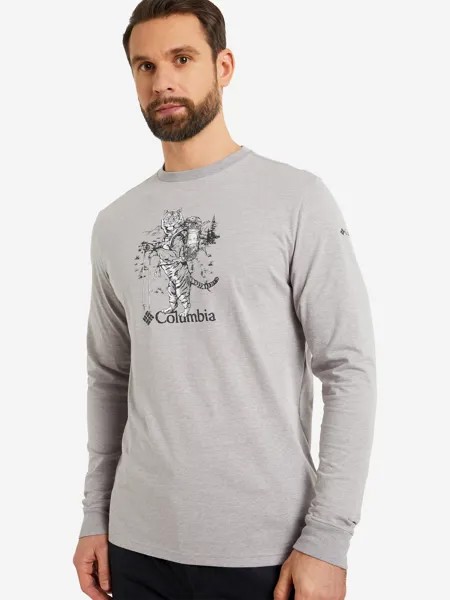 Лонгслив мужской Columbia Blue Reef LS Graphic Tee, Серый