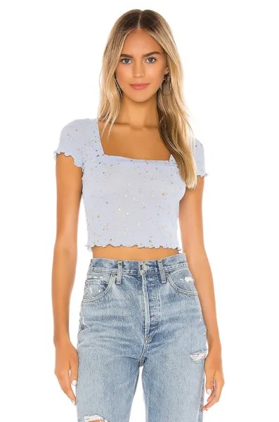 Топ superdown Estelle Square Neck, синий
