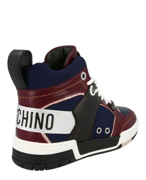 Асимметричные высокие кеды Streetball Moschino, мультиколор
